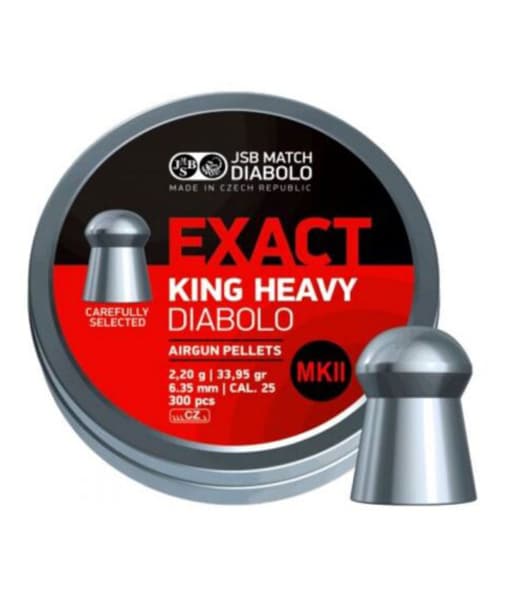 JSB jumbo exact king MKII 6,35mm heavy | luchtbuks kogel