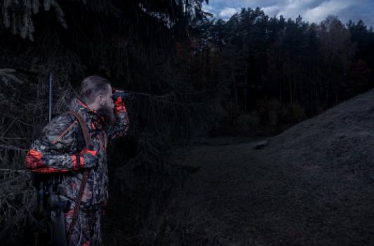 Jagen op zwartwild in Duitsland met volle maan