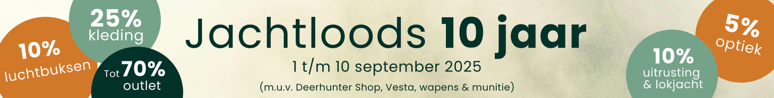 Jachtloods 10 jaar